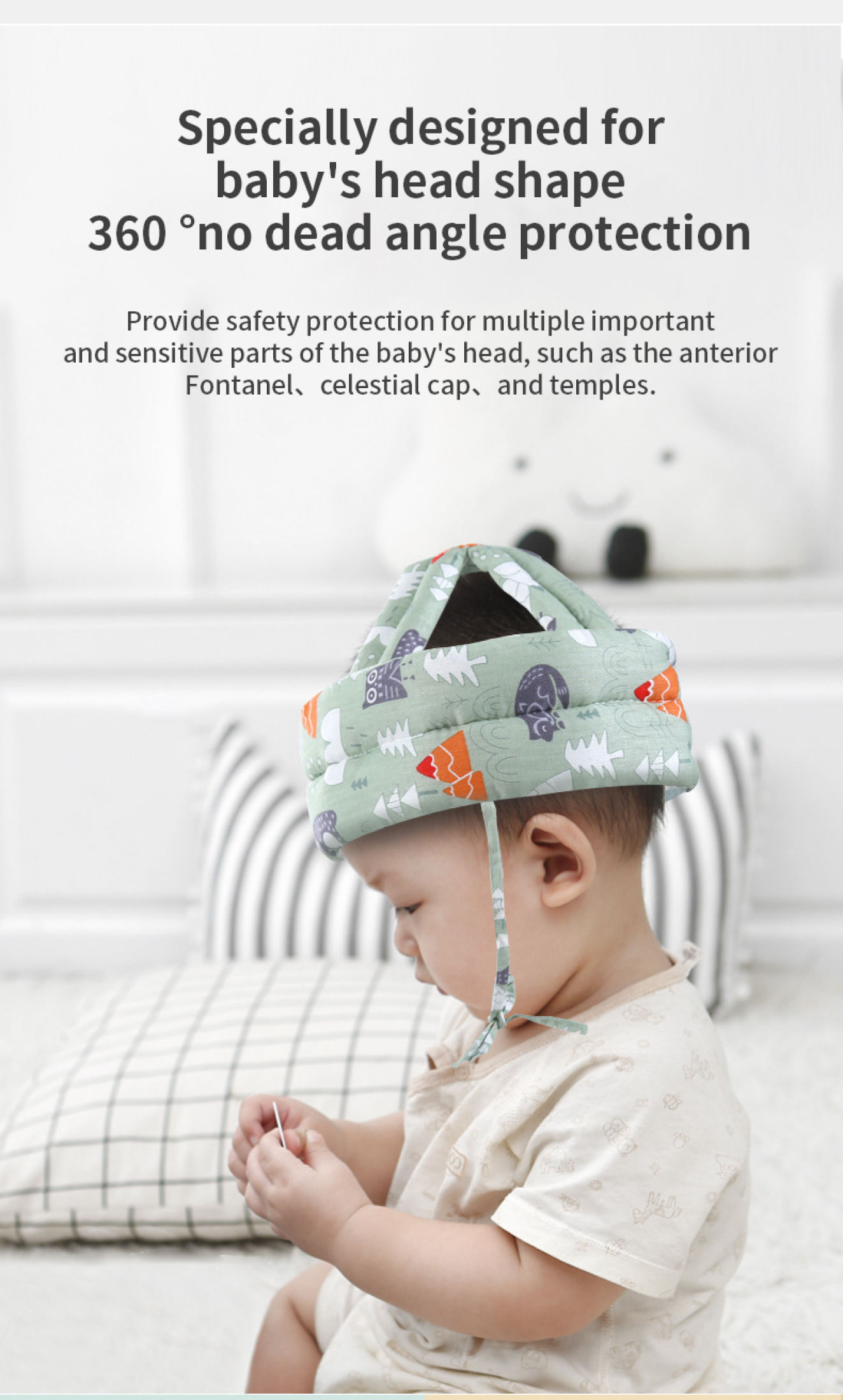Baby Head Protector Hat Toddler Infant Safety Helmet Anti Fall Anti ...