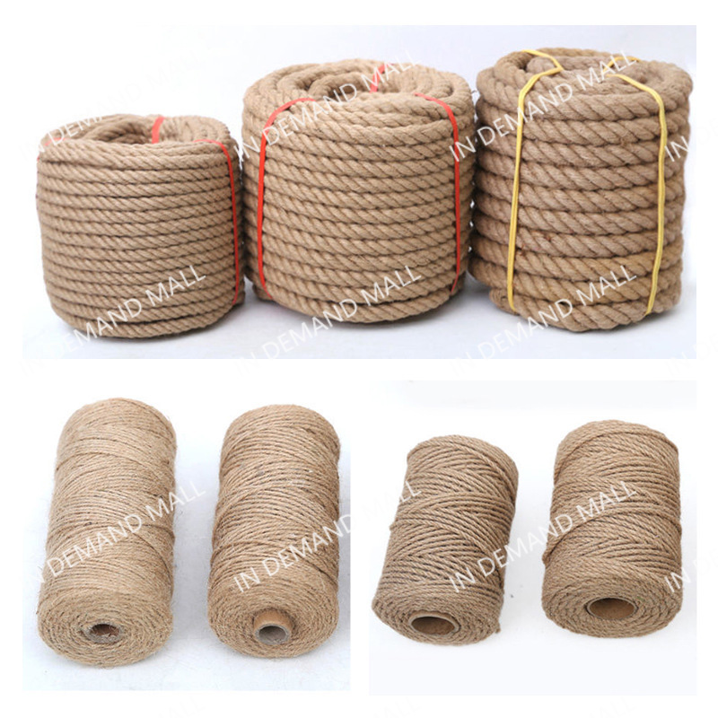 10-50M/Jute Rope/Battle rope/Horticultural Rope/Craft Rope/Natural Jute ...