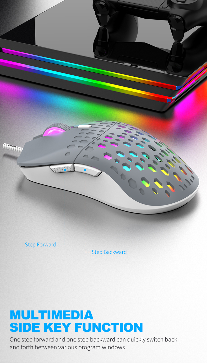 Zeus MR002 ( Beez-Hive ) Wired Gaming Mouse RGB Backlight Gaming ...