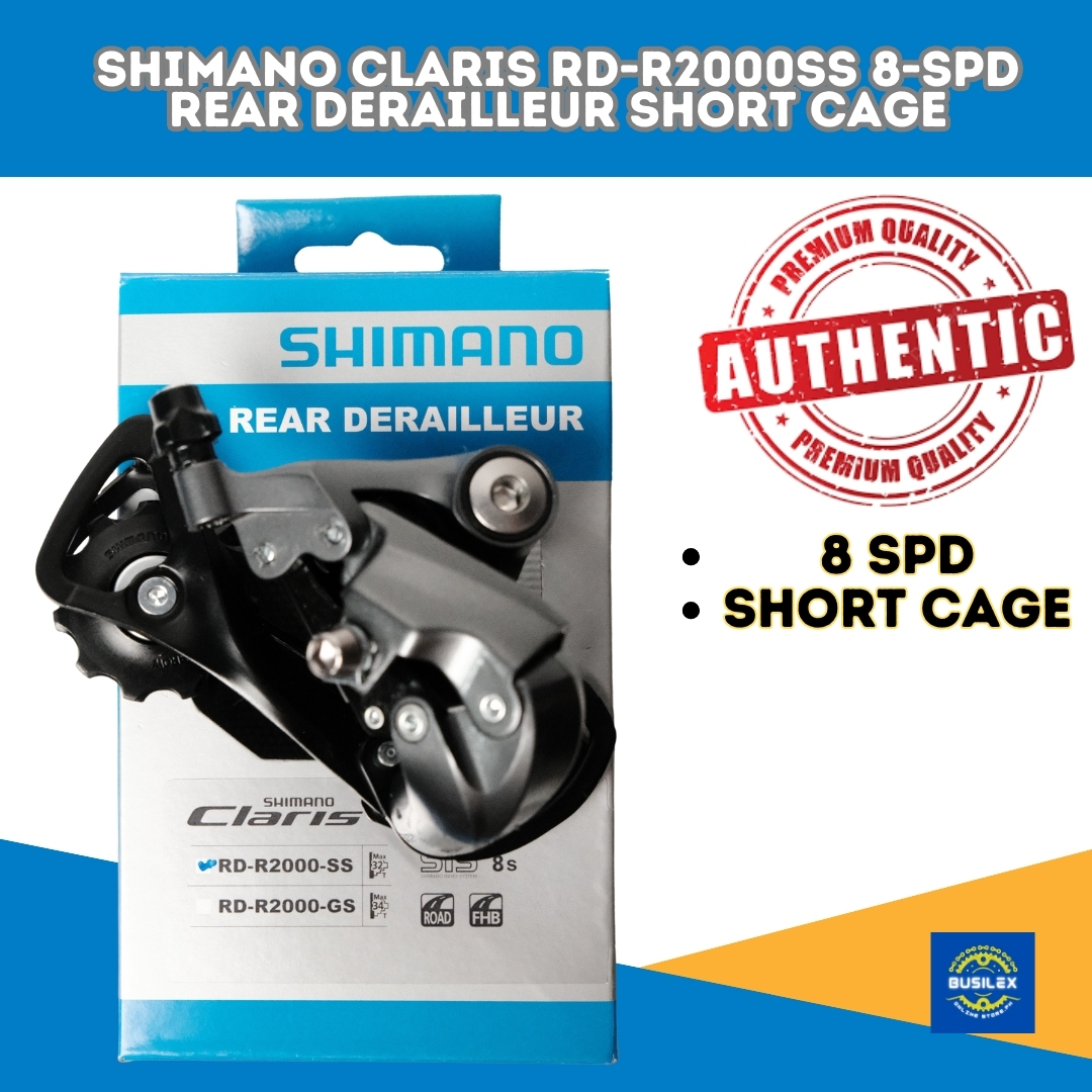 Shimano Claris RD-R2000 Rear Derailleur (Black) (8 Speed) (Medium