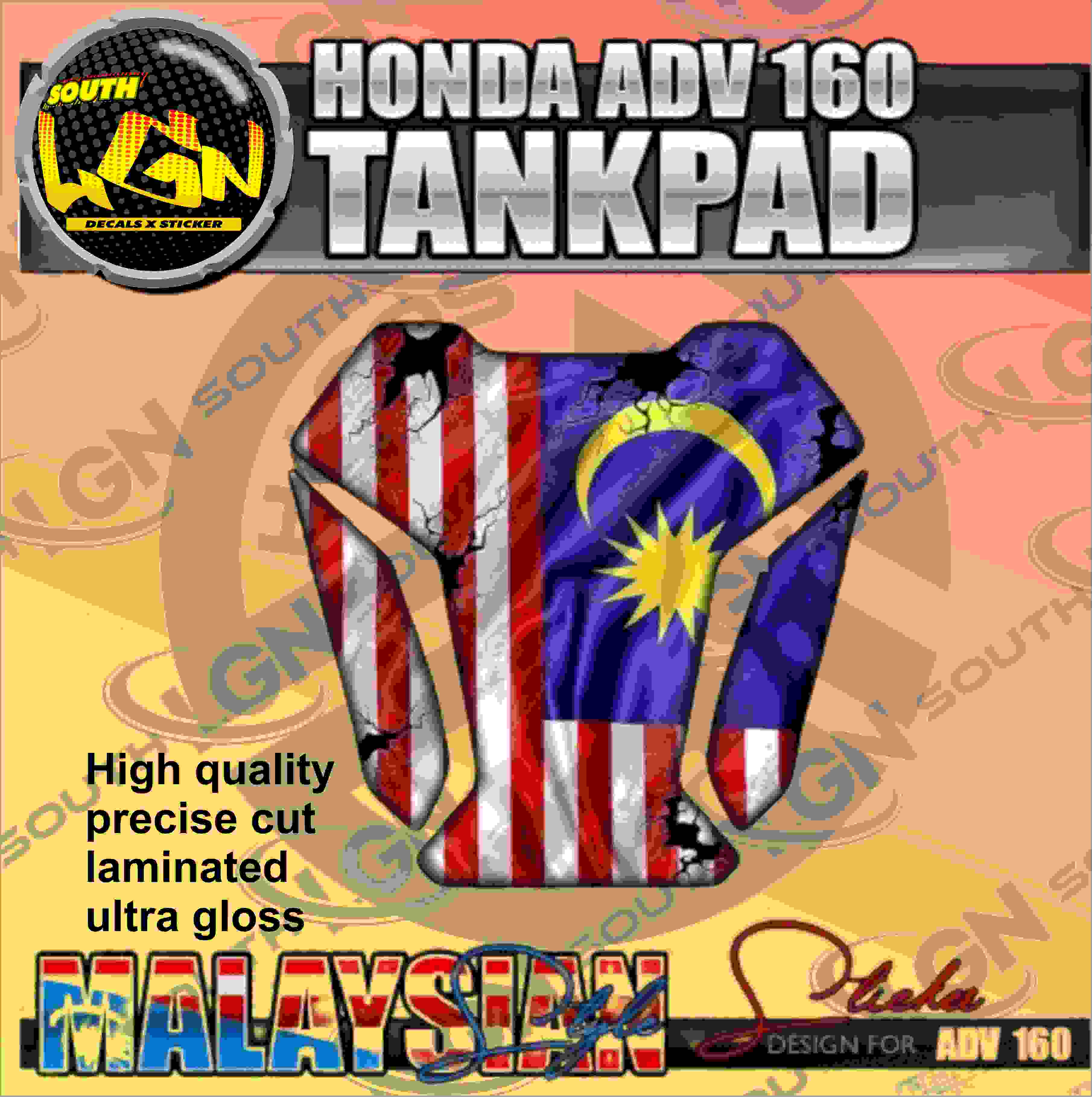 HONDA ADV 160 GAS TANK PAD DECALS STICKER | Shopee Philippines