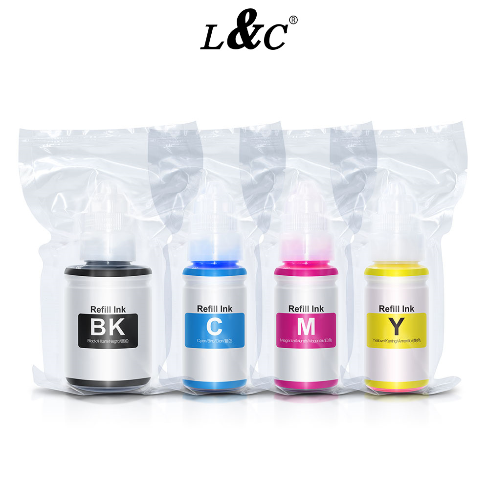 L&C Refill 790 Ink 1PC Black Dye Ink For Canon Printer Pixma E3370 ...