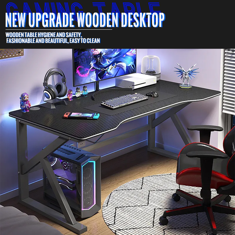Gaming Table Computer Table Office Table Modern Carbon Fiber Texture ...