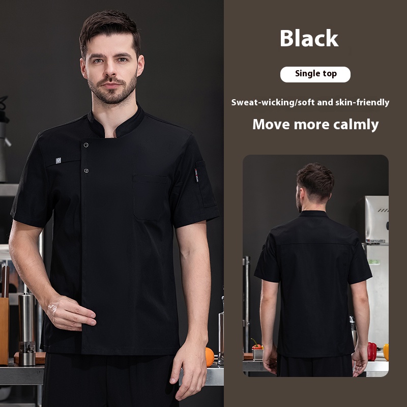 Chef Uniform BreathableShort Sleeve Men Women Chef Jacket Cooking ...