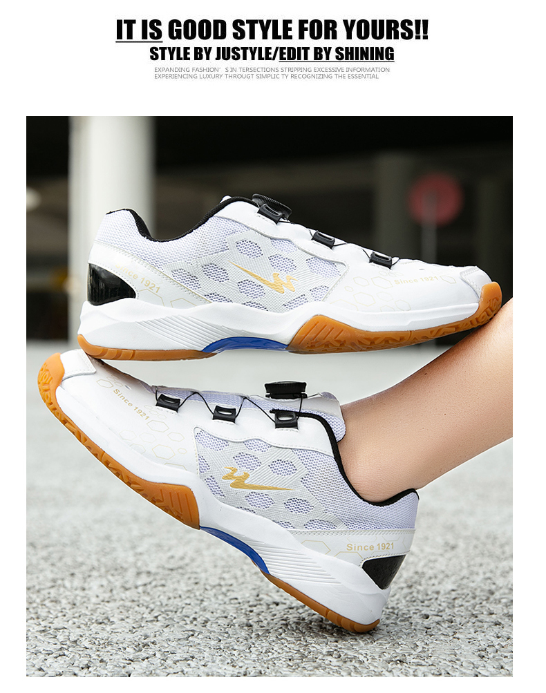 Ybberik Men's Badminton Shoes, Lightweight And Breathable