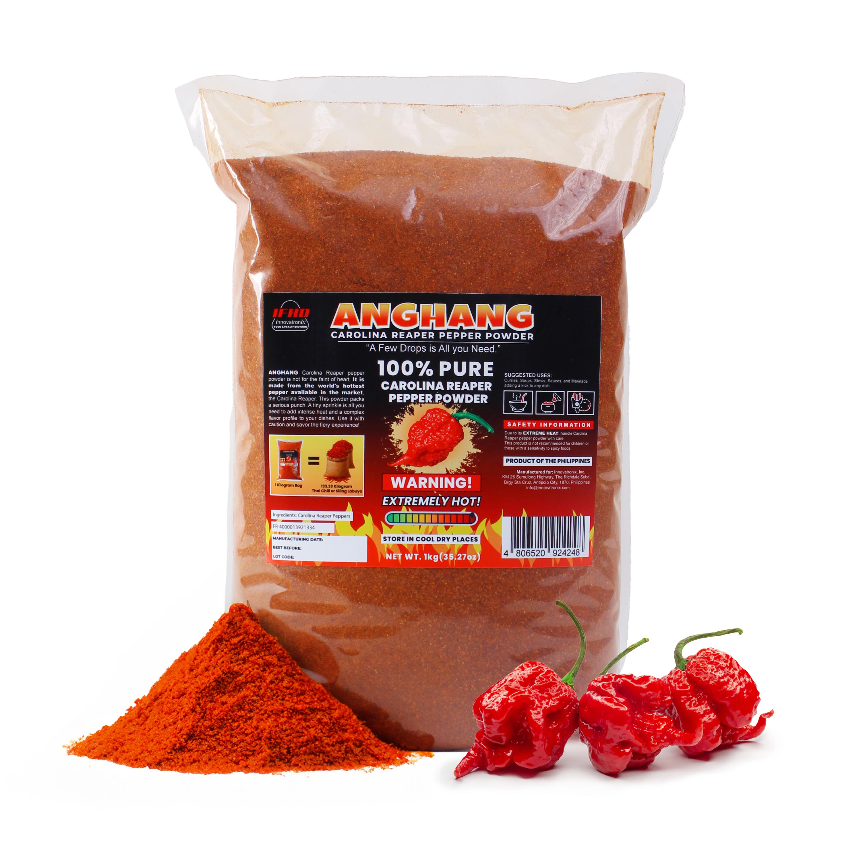 Tronix IFHD 1pc. ANGHANG Carolina Reaper Pepper Powder (100% Pure) - 1 ...
