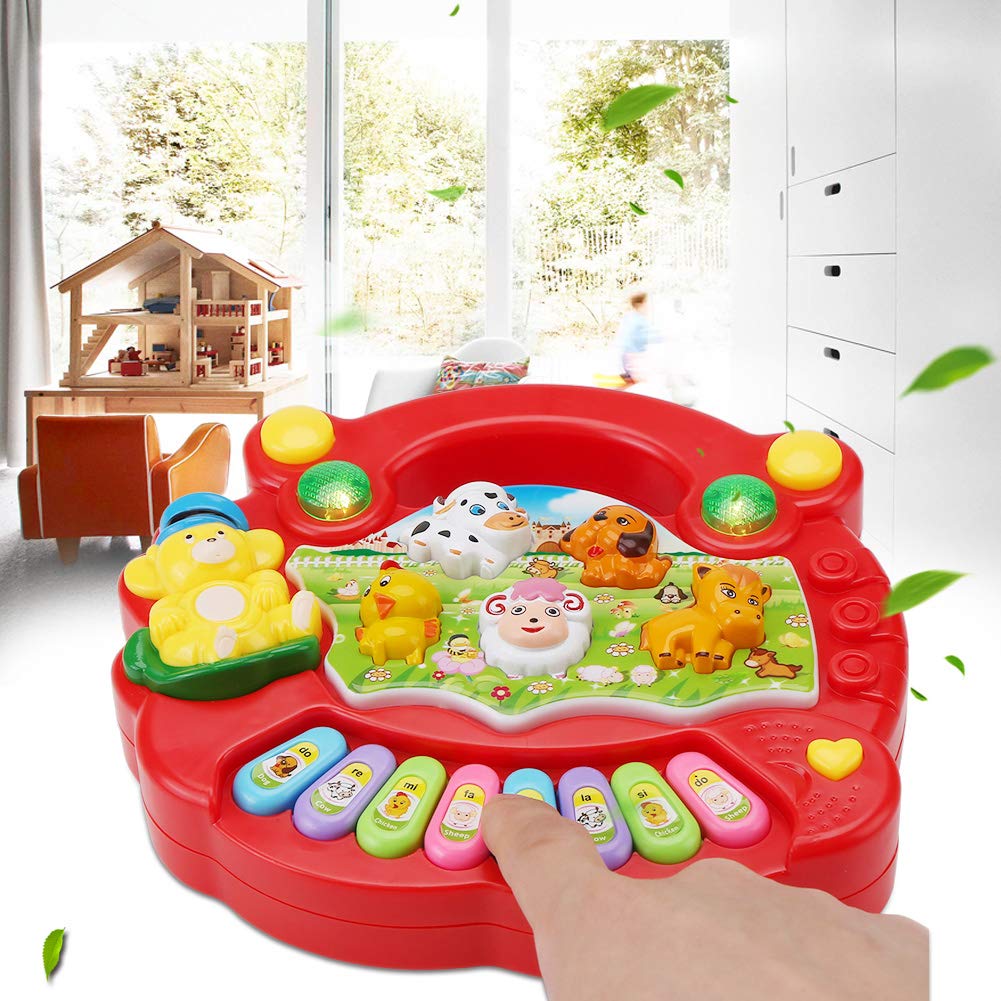 Baby Animal Farm Piano Keyboard Toy For Early Childhood Development ...