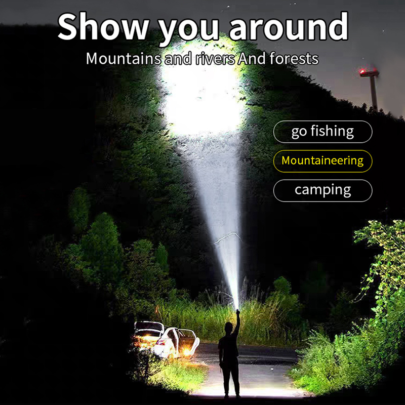 Emergency rescue Flashlight rechargeable super bright USB portable ...