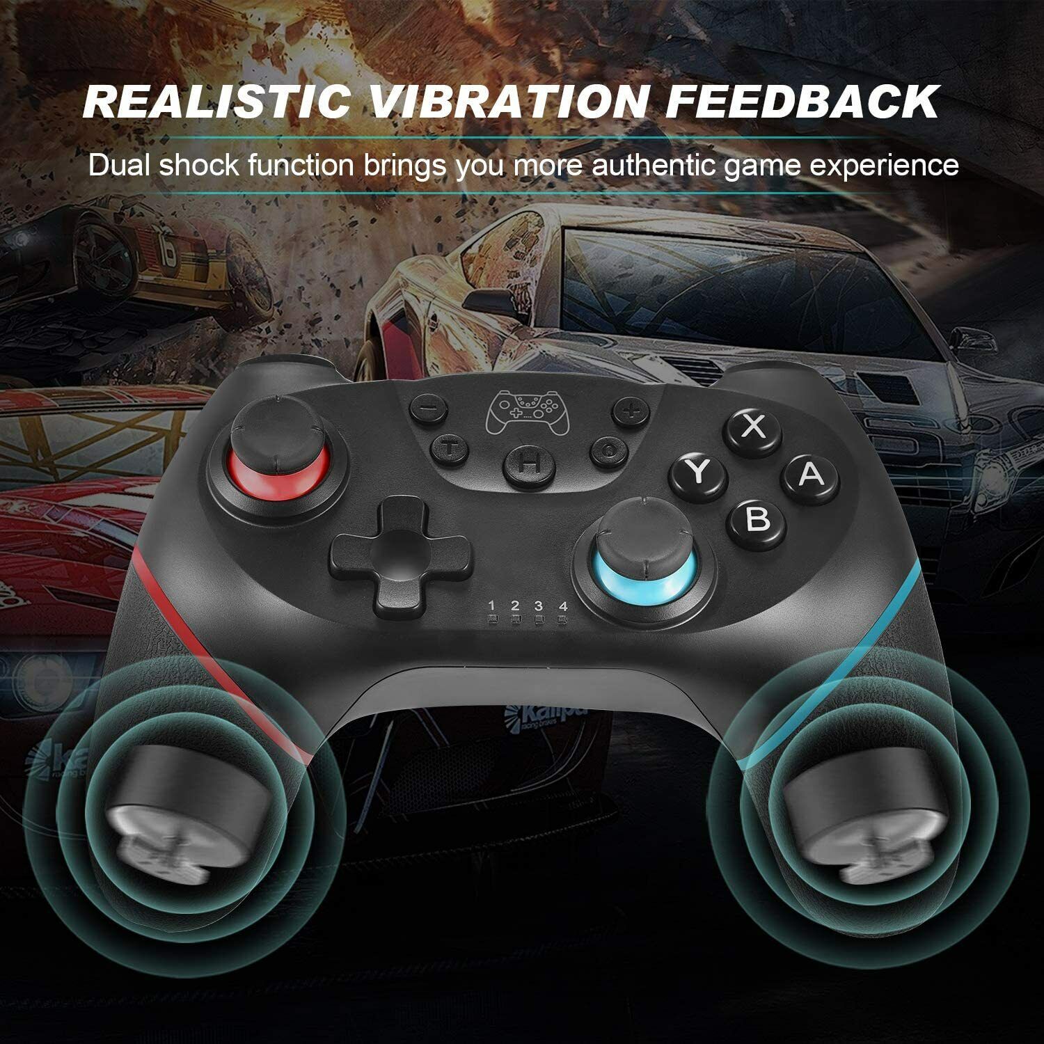 SW001 Wireless Controller for Nintendo Switch Dual Vibration Gamepad ...