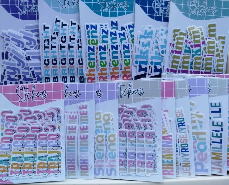 Personalized Sticker Name (24pcs per set) | Shopee Philippines