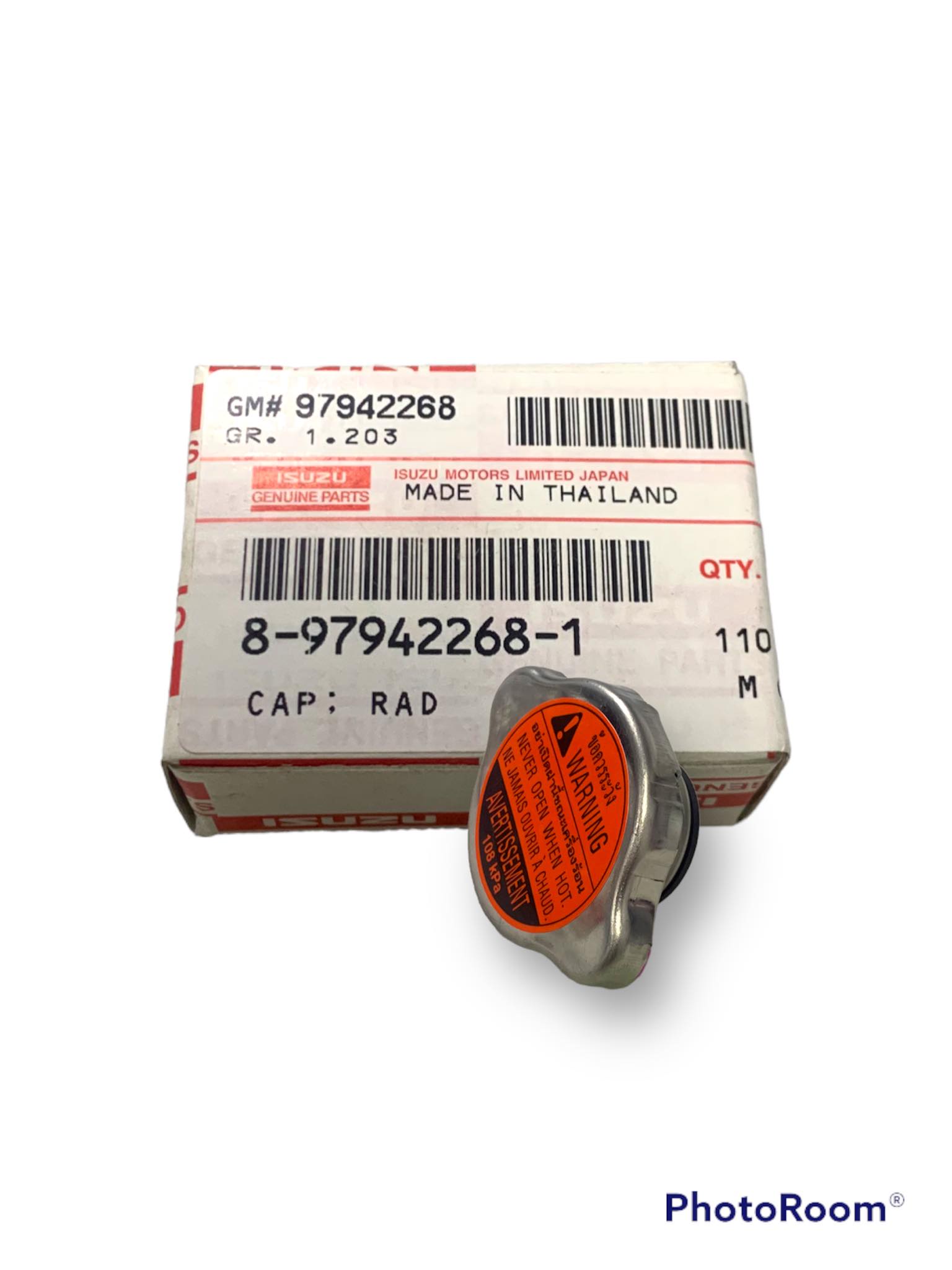 Isuzu Radiator Cap (108kpa) for mu-X /Dmax/Alterra (8-97942268-1 ...
