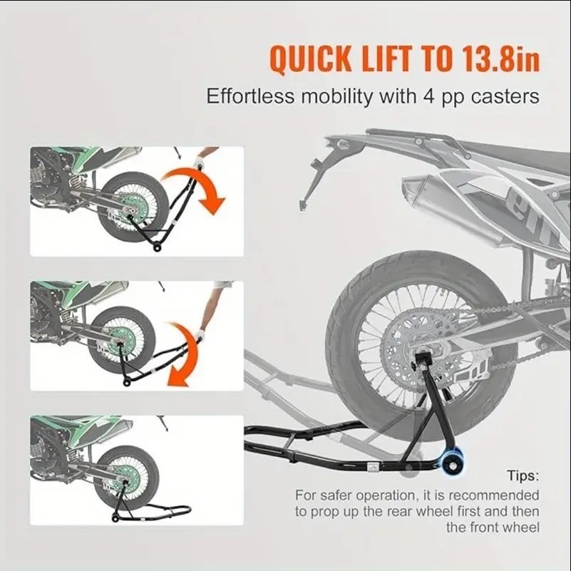 Motorcycle paddock bracket (2IN1) motorcycle front and rear wheel ...
