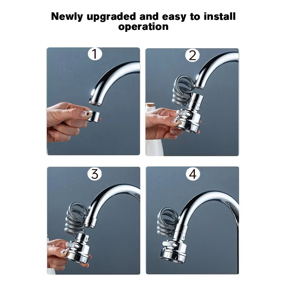 Universal Pull-out Kitchen Faucet 3Modes 360°Swivel Pull Out Faucet ...