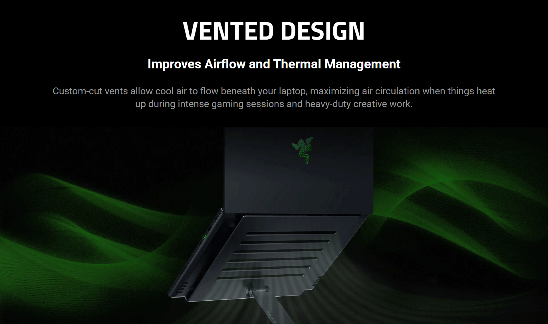 Razer Adjustable Laptop Stand - Black - FRML Packaging | Shopee Philippines