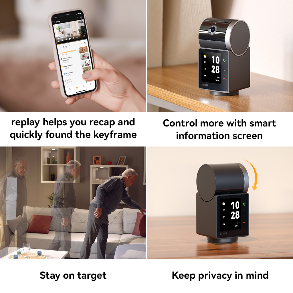 IMOU Rex VT Pro 5MP Indoor Security Camera with 3K live monitoring ...