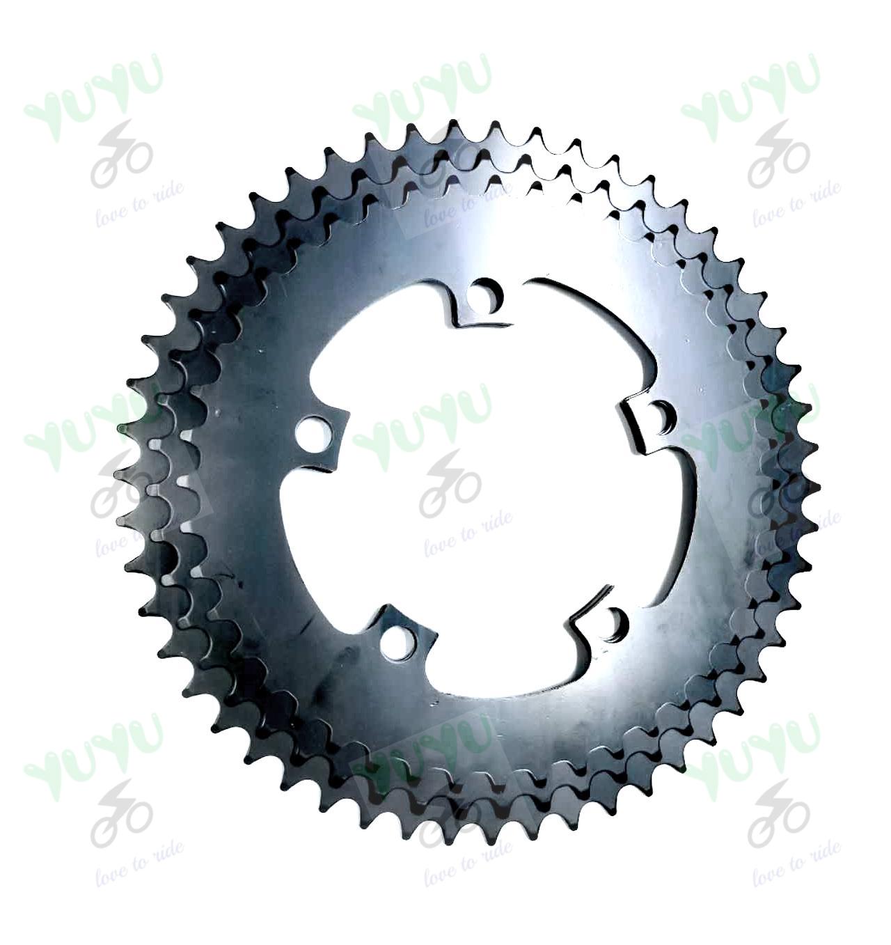 110BCD 130BCD 5Holse Crank Chain Ring 44T 48T 52T Sprocket Steel ...