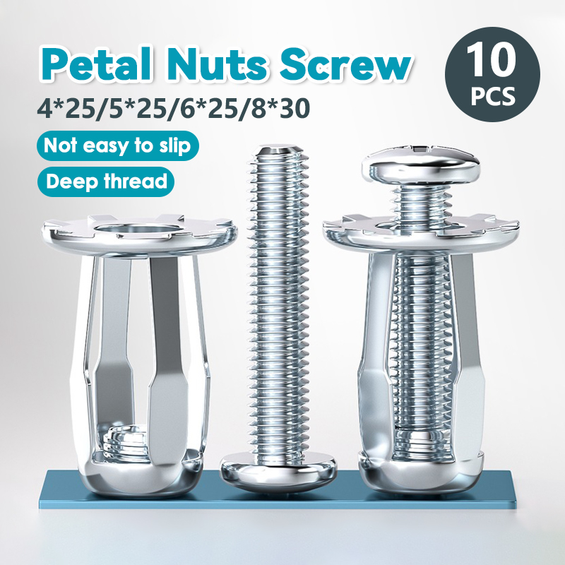 10pcs M4 M5 M6 M8 Metal Rivet Nut Iron Skin Petal Rivet Rivet Lock Jack ...