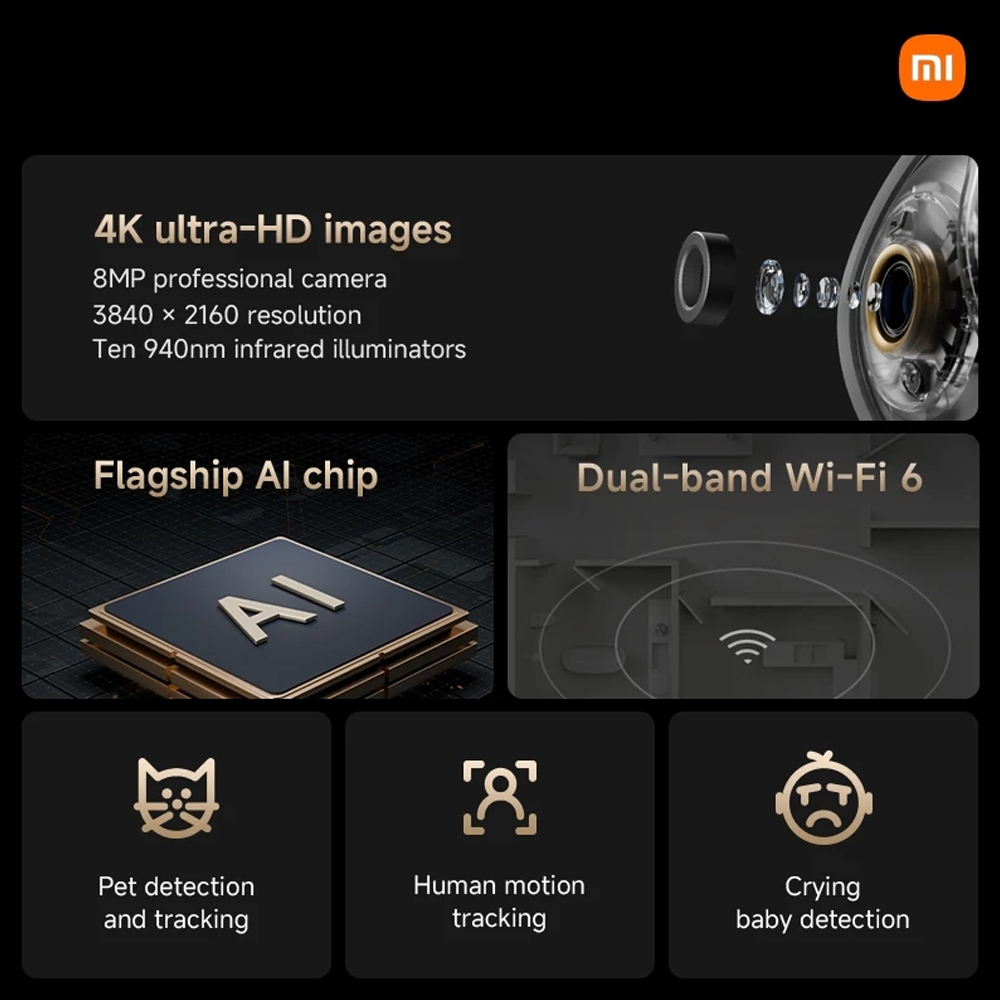 Xiaomi Smart Camera C700 | 4K Ultra-HD Images | Human Motion Tracking ...