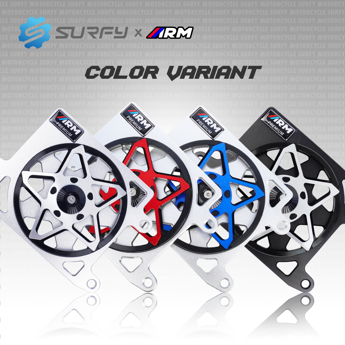 ARM Star Spinner Radiator Cover V3 Metallic Finish Design Full Alloy ...