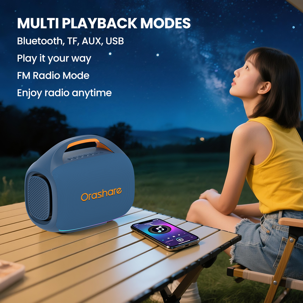Orashare BS08Max 40W Bluetooth Speaker Super Sound With RGB Deep Bass ...