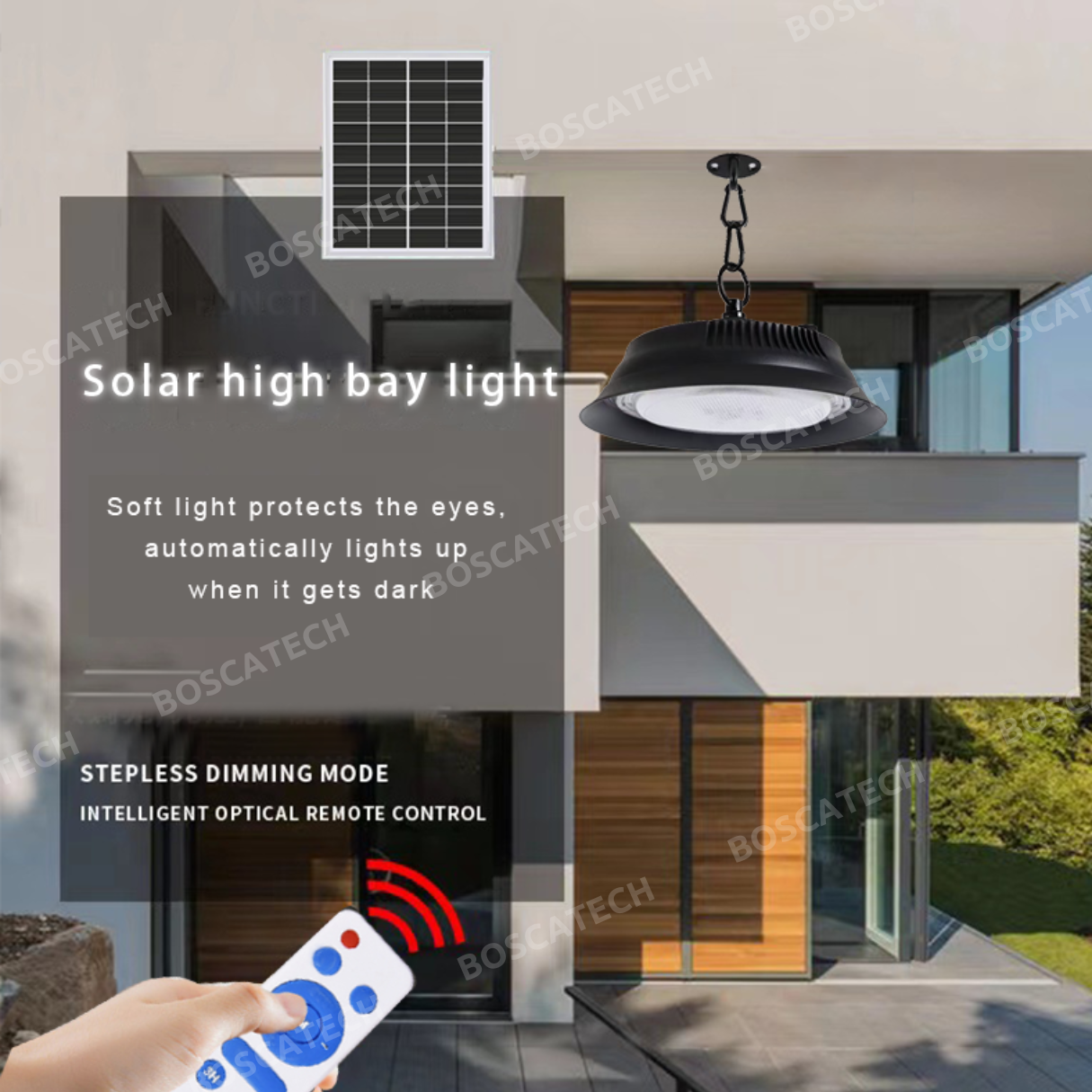 WHS Solar High Bay Light 100W 200W 300W 400W 500W Remote Control WLS ...