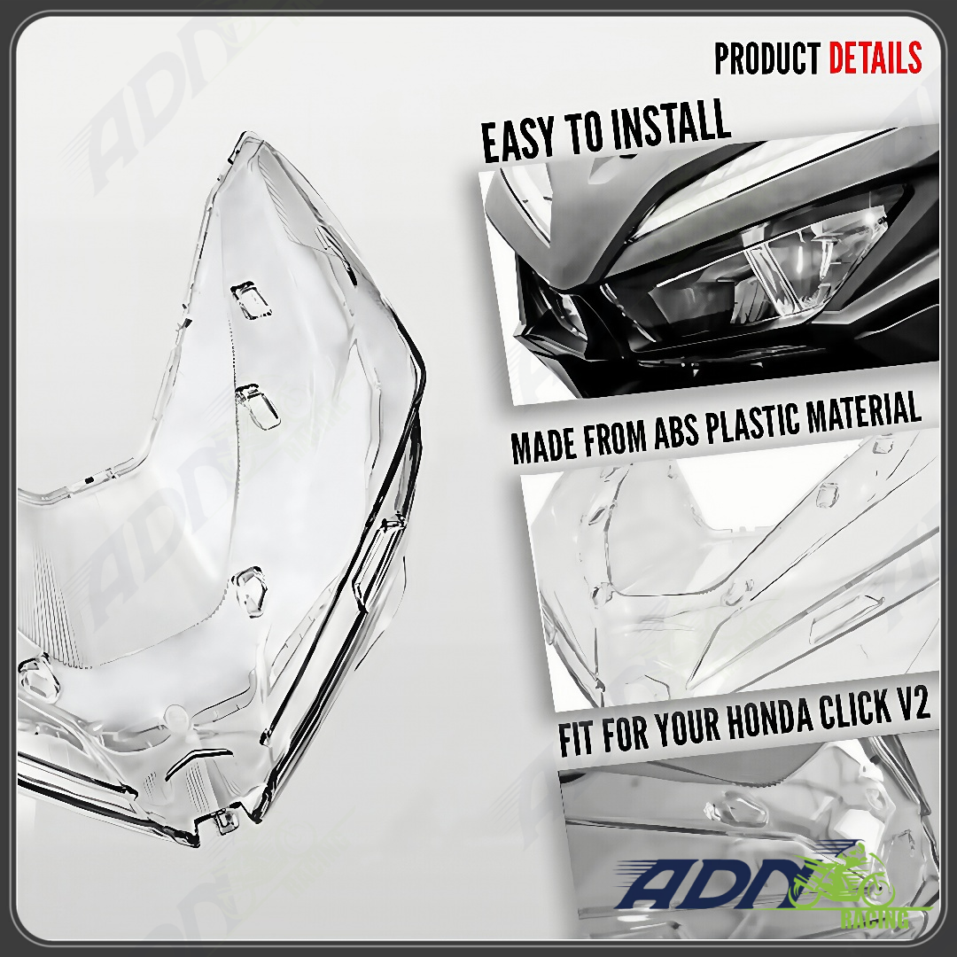 Motorcycle Honda Headlight Lens Click V3 Click 125i /150i V2 V3 ...
