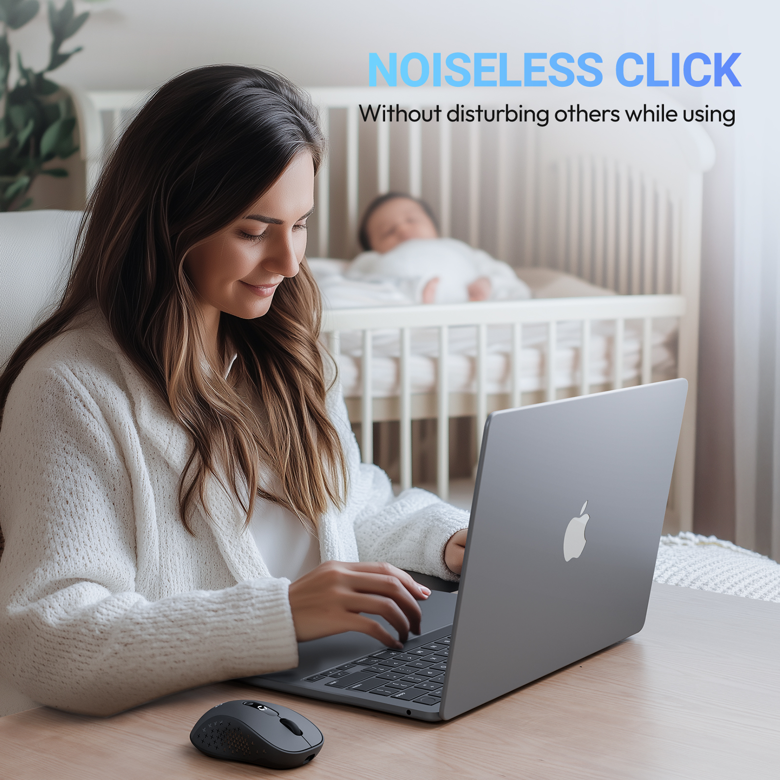 Wireless Mouse 2.4G Bluetooth Rechargeable Mice Silent Mouse Mute For ...