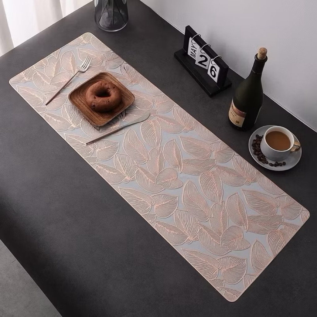 pvc waterproof non slip table runner-33x90cm | Shopee Philippines