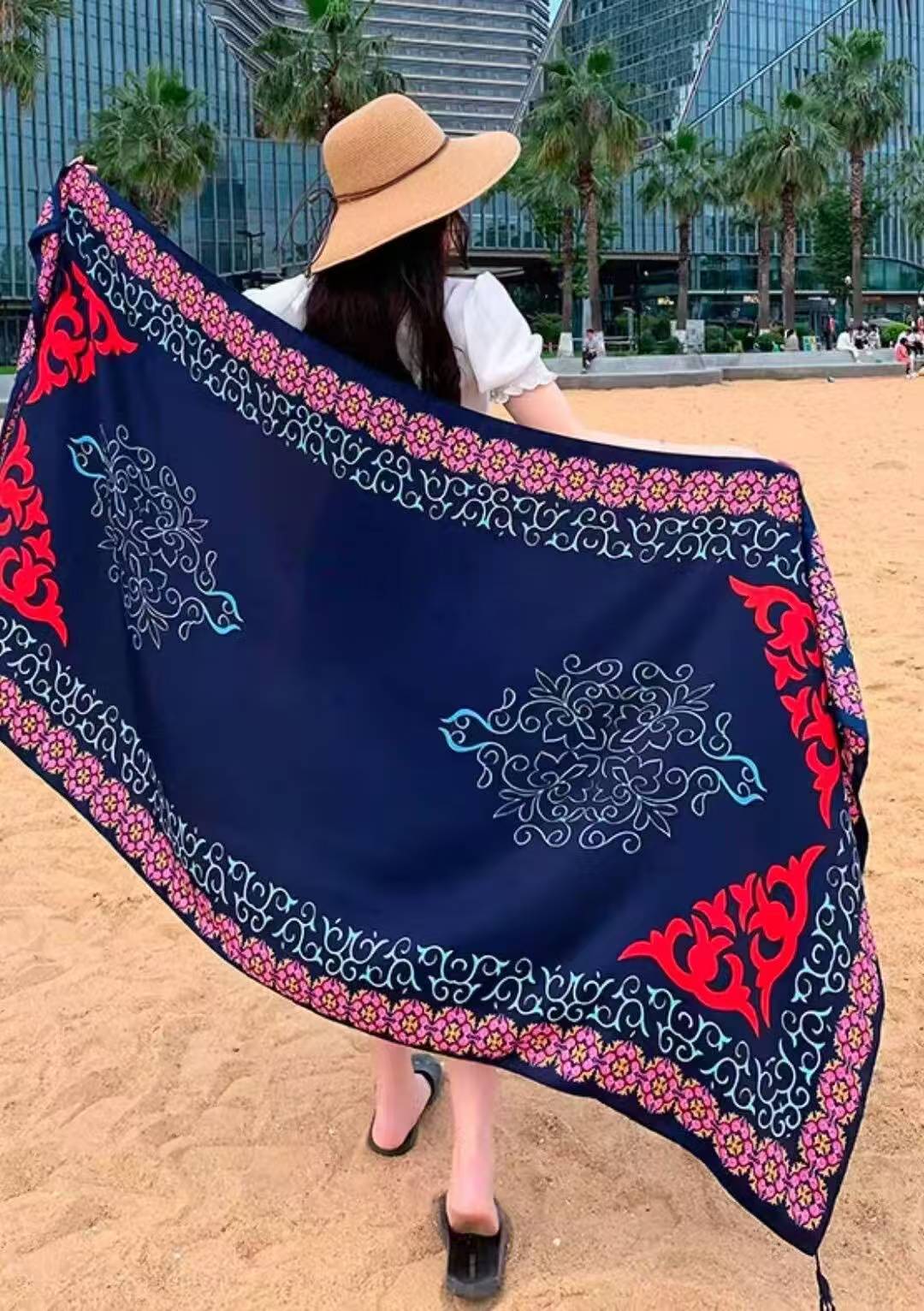 Scarf 90*180cm Summer Shawl Tassel Scarf Printed Hijab #LSO Fashion ...