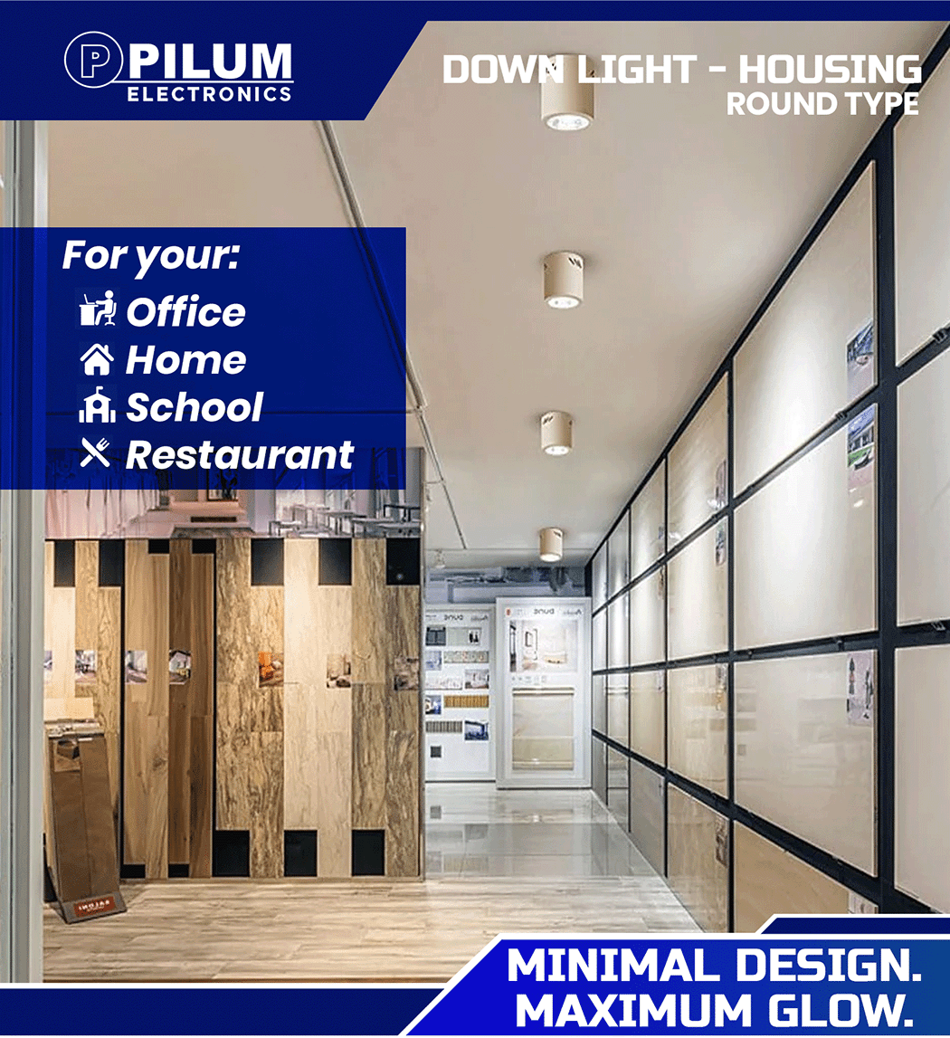 PILUM Downlight Round Housing - Ceiling Down Light E27 Casing, Surface ...