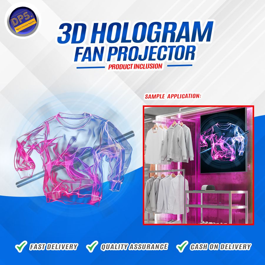 DPS 3D Hologram Projector Fan| 42 cm (Single Blade) for Events and ...
