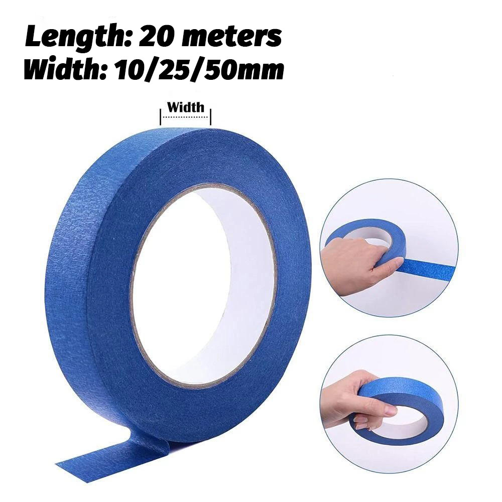 20 Meters Painters Tape Multi Size Painting Colored Masking Tape ...