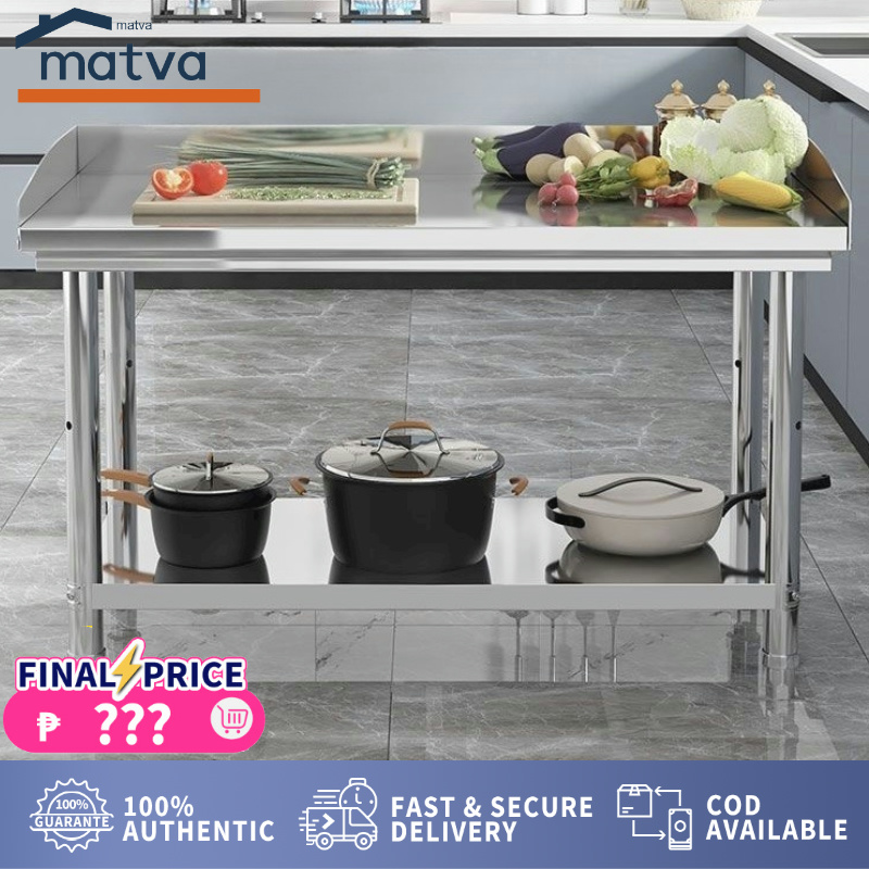 MATVA New 304 stainless table console table kitchen table Commercial ...