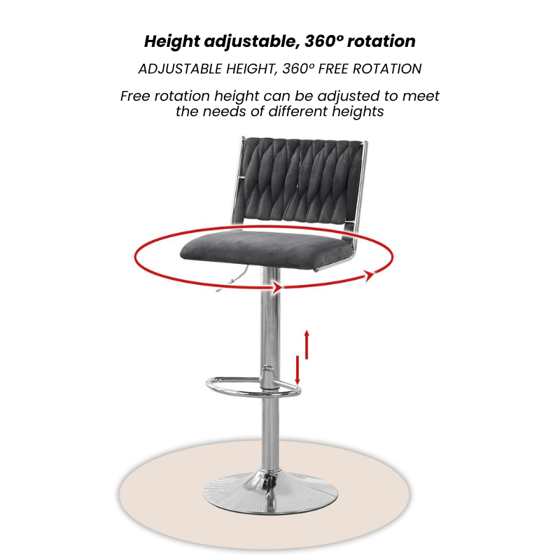 Modern simple bar stool lifts/rotates gold stools light luxury bar ...