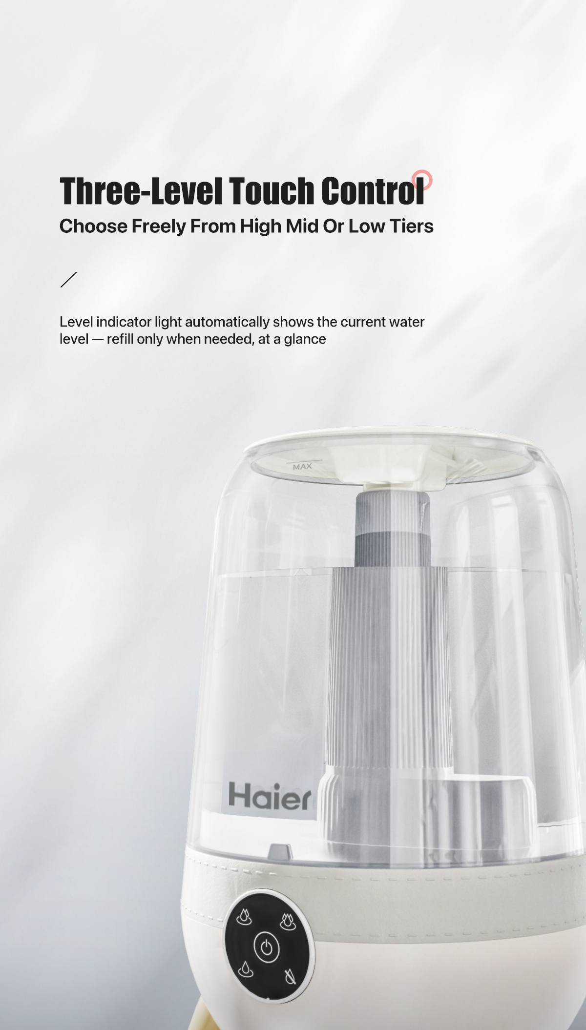 Haier US101 Ultrasonic Air Humidifier Aromatherapy Diffuser Smart ...