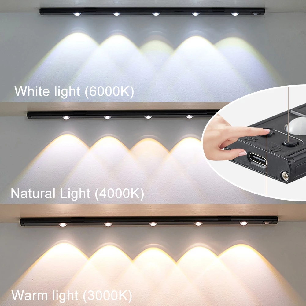 【⚡Flash Sale】60CM 3-Color Motion Sensor Led Light For Kitchen Room ...