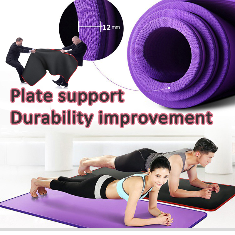 【New Locking Edge】12MM Yoga Mat Non Slip Soft Comfortable Durable Yoga ...