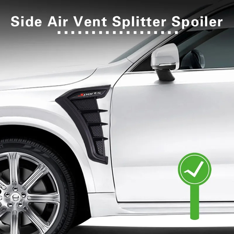Fender Side Wing Trim Universal Fit For Sedan SUV Pickup Modification ...