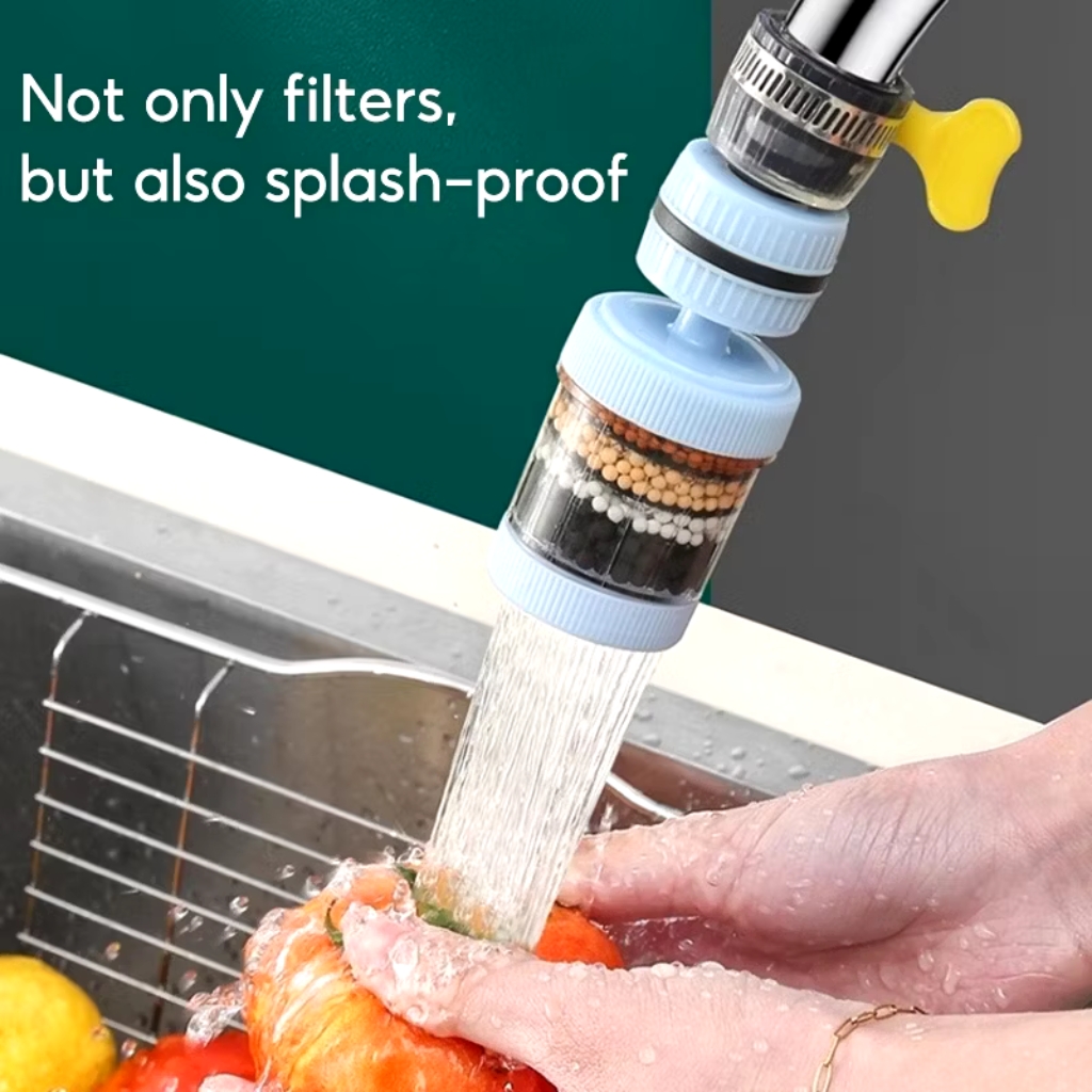 Universal 360 Degree Faucet Filter Splash Activated Carbon Filter ...