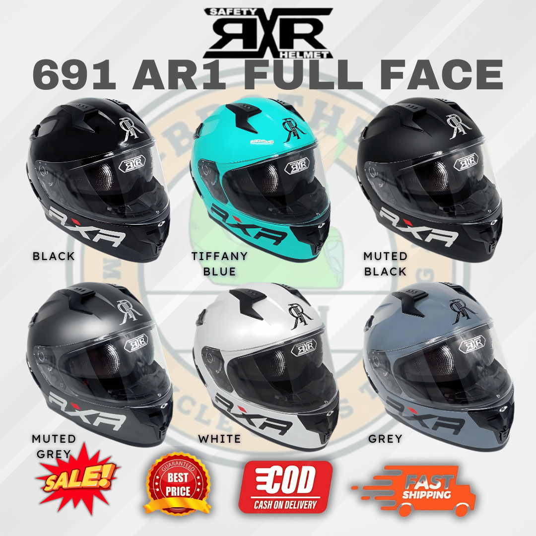 RXR 691 AR1 (DUAL VISOR) Full Face Helmet with ICC STICKER