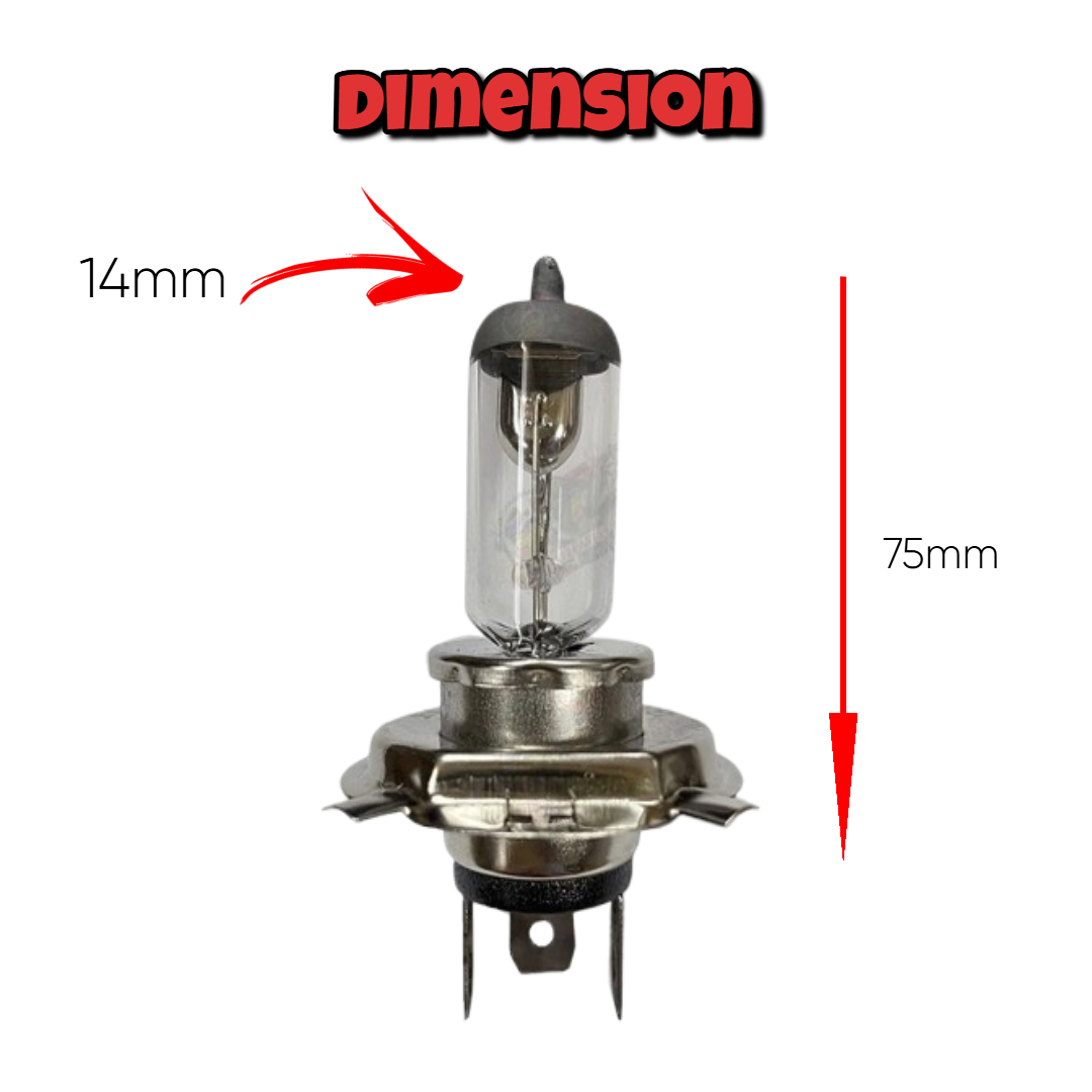 KAWASAKI BARAKO 175 - CIRCUIT H4 HALOGEN HEADLIGHT BULB 35/35W FOR ...