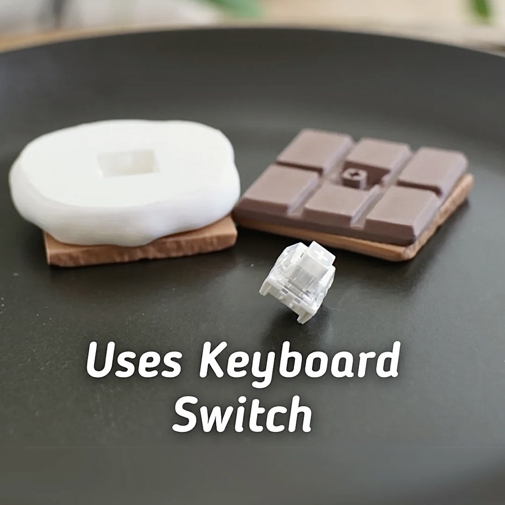 CLICK-ET! Smores Clicker Fidget by SLYCELAB 3D Printed Cute Aesthetic ...