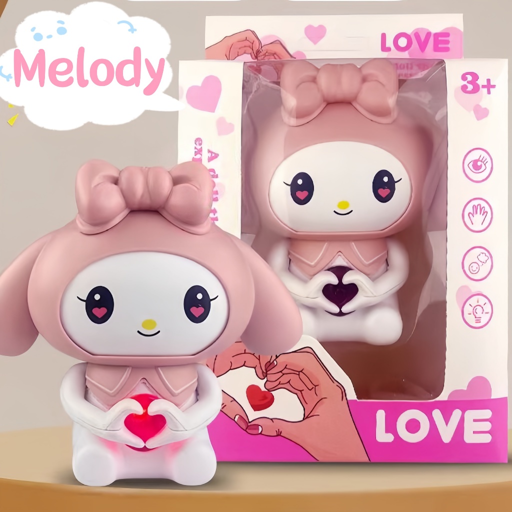 Timi Talking Kuromi Toy Glowing Heart Sanrio Confession Toy Can Say I ...
