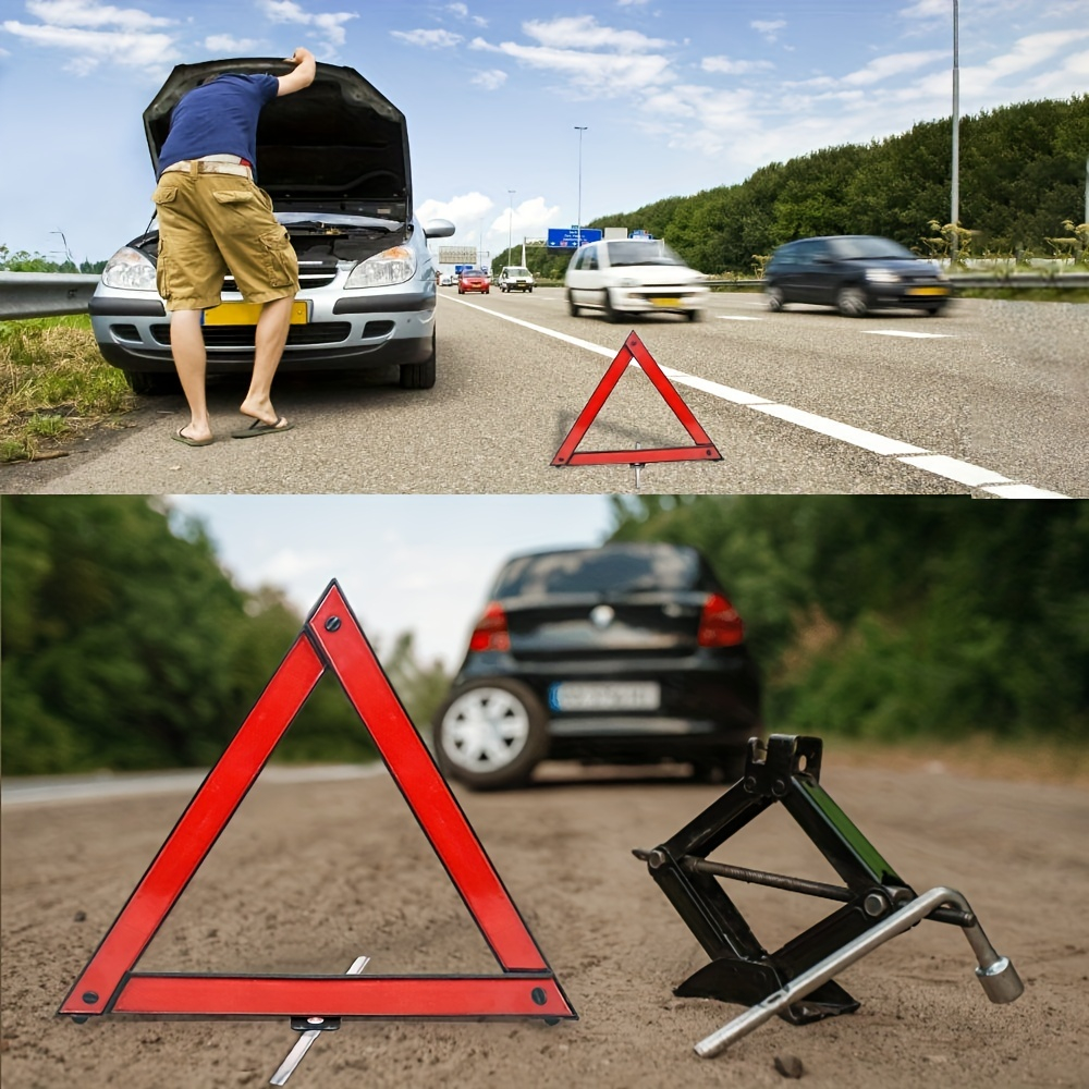 Car Vehicle Emergency Breakdown Warning Sign Triangle Reflective Road ...