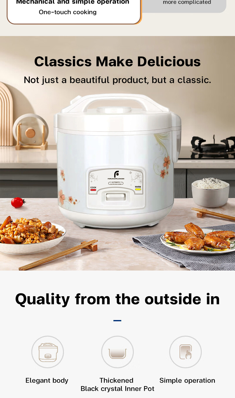 Accordmall Rice Cooker 1.5L/2L/3L/4L Large Capacity Multi-purpose Smart ...