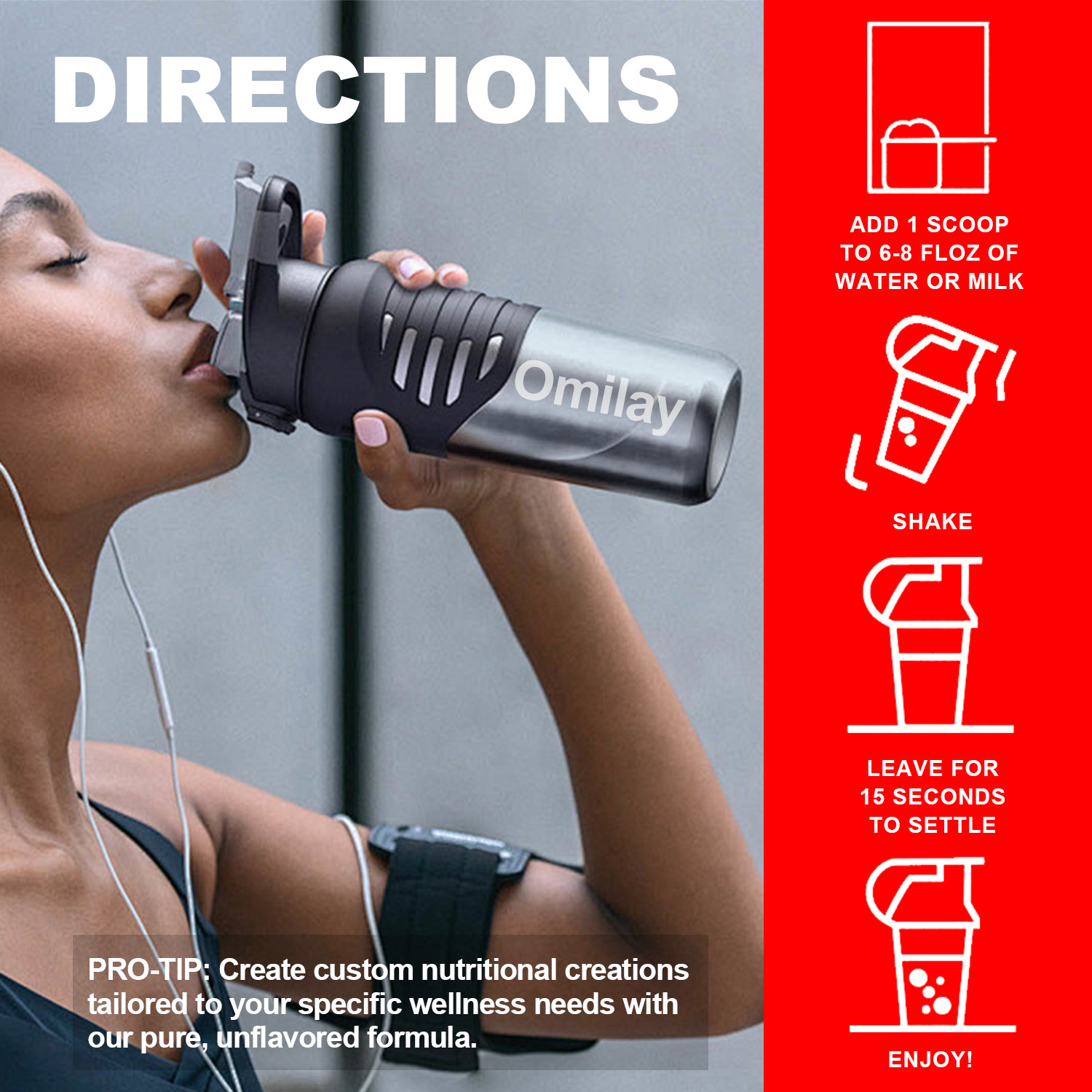 Omilay Pre Workout Supplement for Men & Women Fat Burner Energy Booster