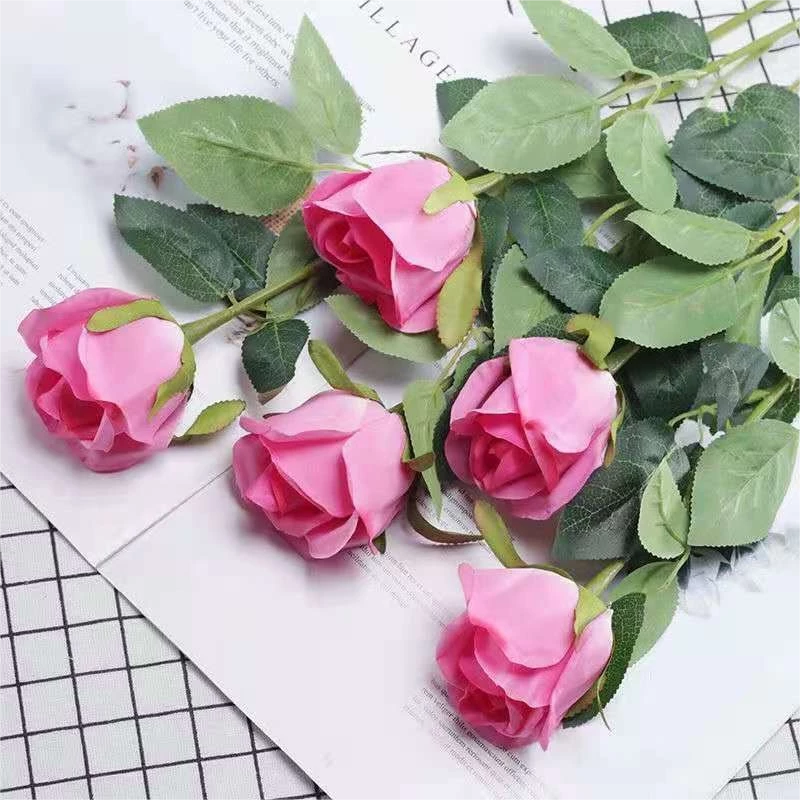 DIY Artificial Peony Artificial Rose 1Heads Rose Artificial Flower ...