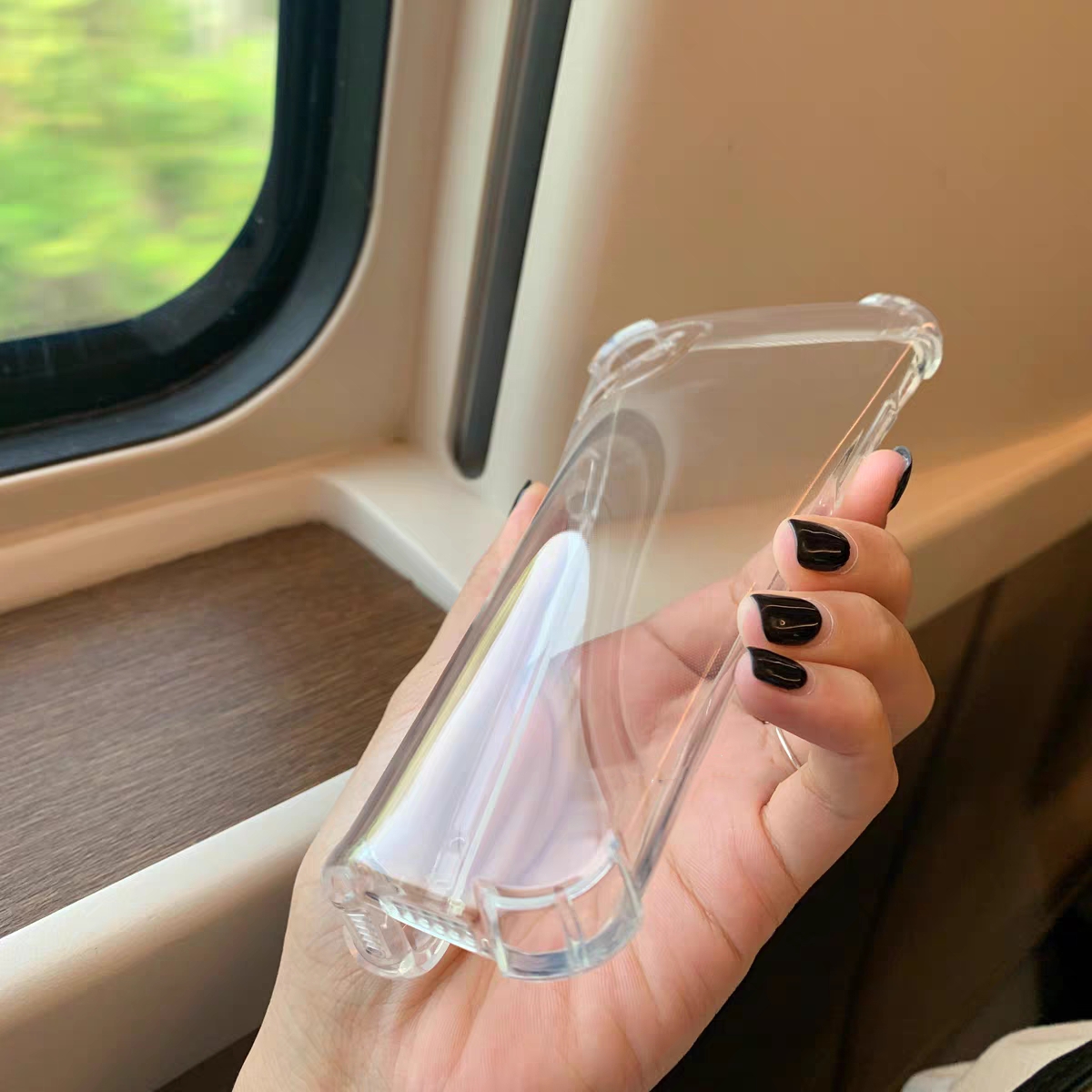USTIYA Clear Phone Case for Huawei Nova Y90, Clear TPU Four Corners