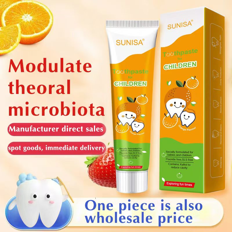 SUNISA Children Toothpaste Contains Xylitol Reduce Cavity Fluonide Freo ...