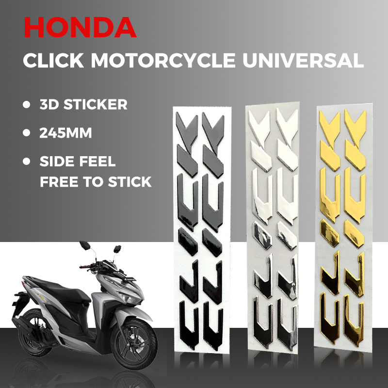 2pcs Honda Click Sticker For Motorcycle Waterproof Soft Universal ...